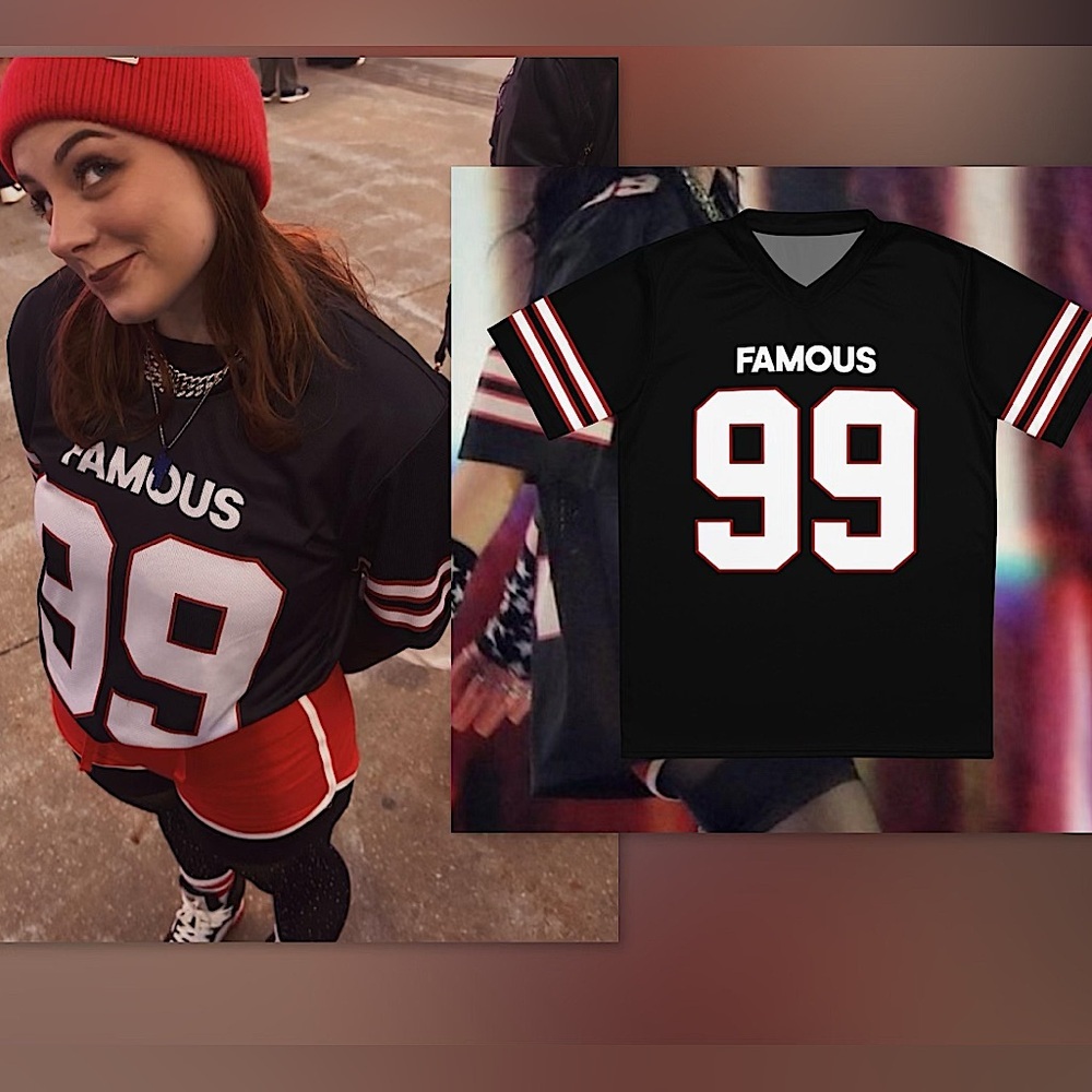 ⭐️BE Jersey Famous 99, Fan Merch, Perfect for Concerts, L⭐️